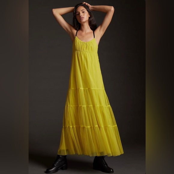 Maeve Tulle Midi Dress from Anthropologie - Picture 2 of 9